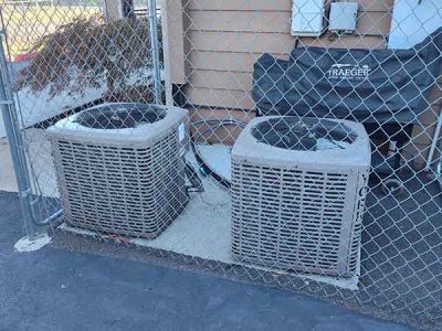 Old Outdoor Air Conditioning Unit Replacement
