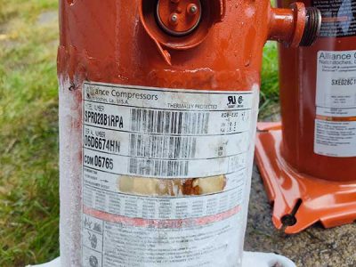 Worn Out HVAC Compressor Replacement